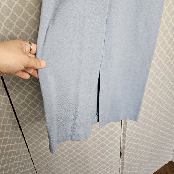 Baby Blue Love...Ady Midi Sheath Dress with Front Slit! - Picture 4 of 4